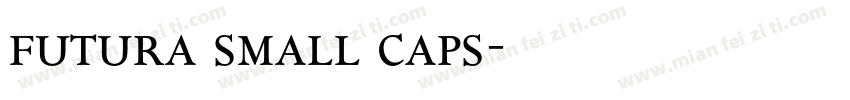 futura small caps字体转换